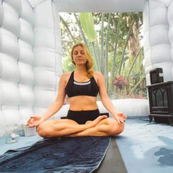 The Hot Yoga Dome - Portable, Lightweight Easy Set Up Inflatable Hot Yoga  Dome Home Yoga Studio, Hot Yoga Equipment for Indoor & Outdoor, Yoga 